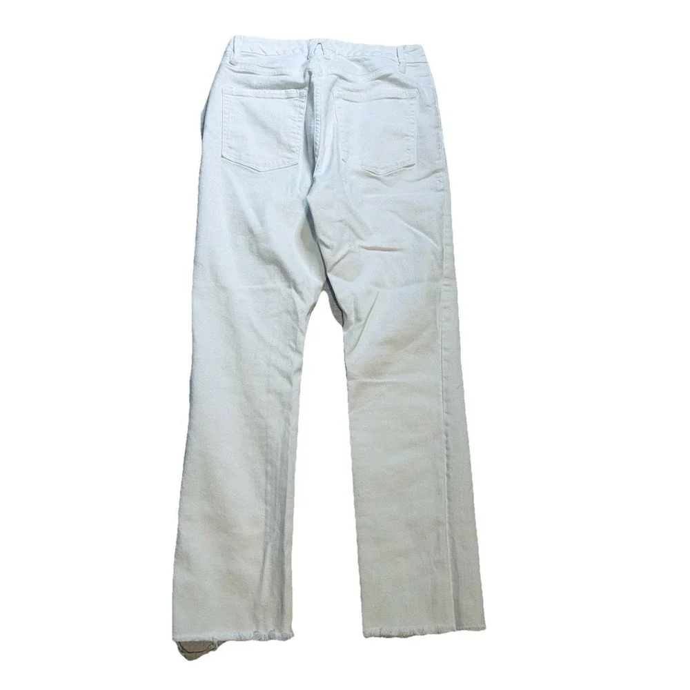 Good American Size 6/28 Raw Hem - Mid Rise - White - Jeans - Ankle (27